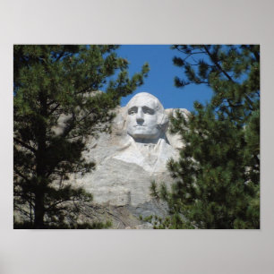 Präsident George Washington, der Mount Rushmore Poster
