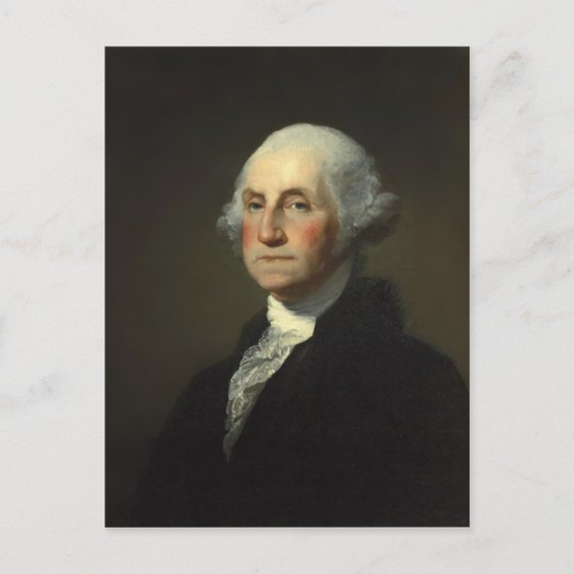 Präsident George Washington Postkarte (Vorderseite)