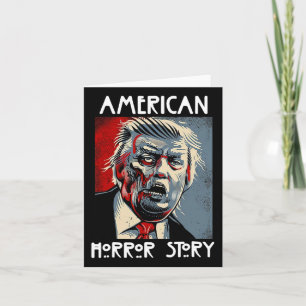 Präsident Horror American Zombie Story Halloween T Karte