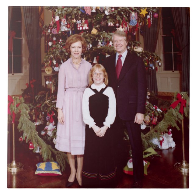 Präsident James Jimmy Carter White House Fliese (Vorderseite)