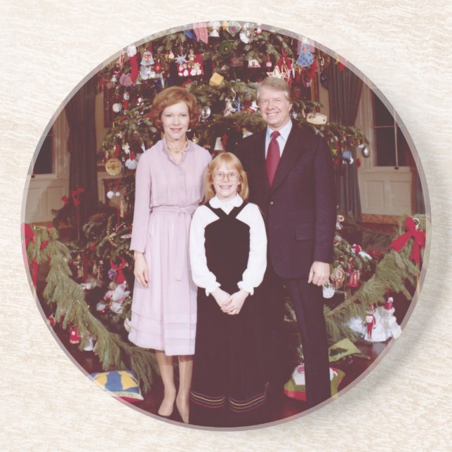 Präsident James Jimmy Carter White House Getränkeuntersetzer (Vorne)