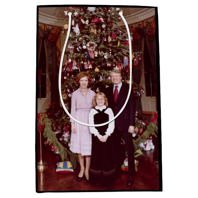 Präsident James Jimmy Carter White House Mittlere Geschenktüte (Vorderseite)