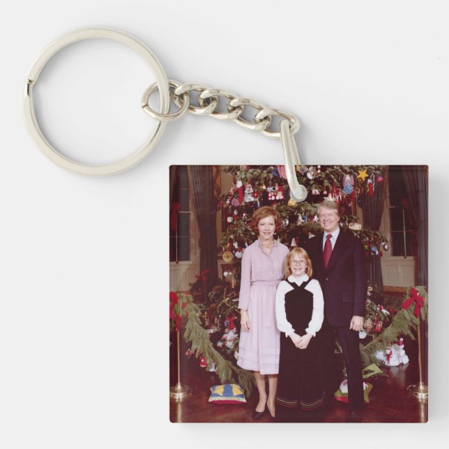 Präsident James Jimmy Carter White House Schlüsselanhänger (Vorderseite)