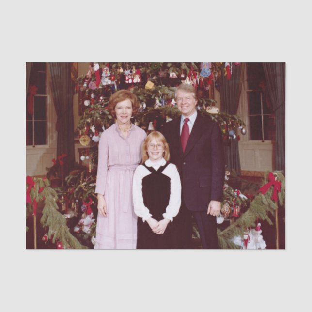 Präsident James Jimmy Carter White House Seidenpapier (Vorderseite)