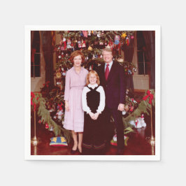 Präsident James Jimmy Carter White House Serviette