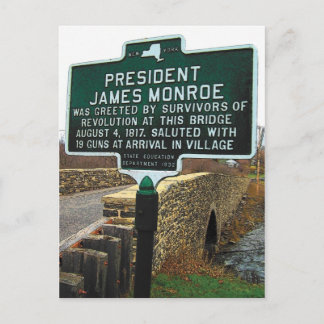 Präsident James Monroe Stone Bridge Postkarte