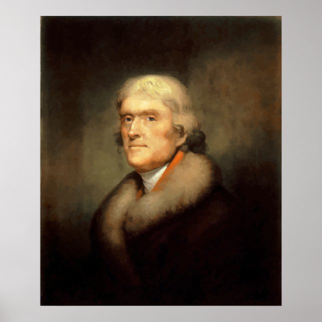 Präsident Jefferson Painting Poster (Vorne)