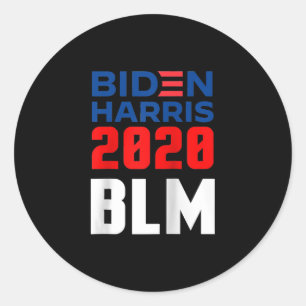 Präsident Joe Biden Kamala Harris Democratic Black Runder Aufkleber