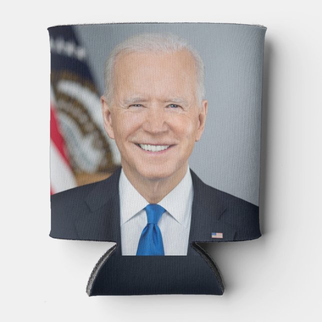 Präsident Joe Biden Portrait Dosenkühler (Vorderseite)