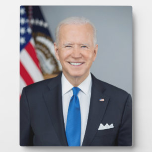 Präsident Joe Biden White House Portrait Fotoplatte