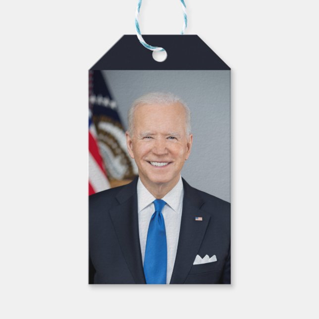 Präsident Joe Biden White House Portrait Geschenkanhänger (Vorderseite)