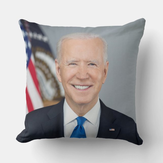 Präsident Joe Biden White House Portrait Kissen (Vorderseite)