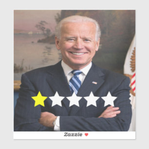 Präsident Joe Biden Zulassungsbewertung Aufkleber