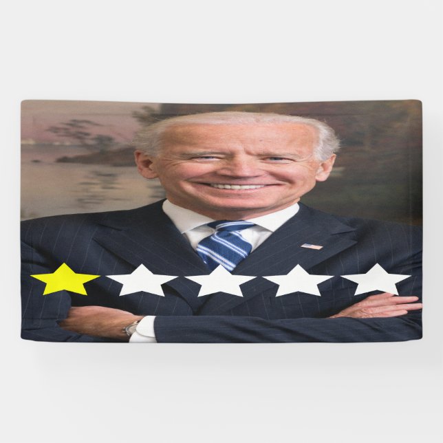 Präsident Joe Biden Zulassungsbewertung Banner (Horizontal)