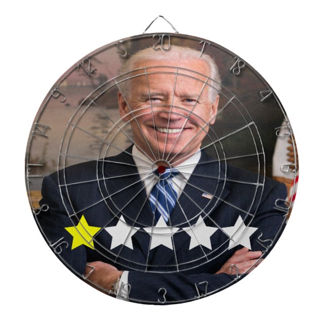 Präsident Joe Biden Zulassungsbewertung Dartscheibe (vorne)