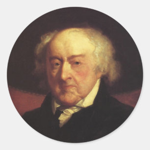 Präsident John Adams Runder Aufkleber
