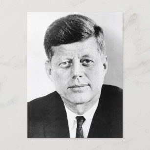 Präsident John F Kennedy Portrait Postcard Postkarte
