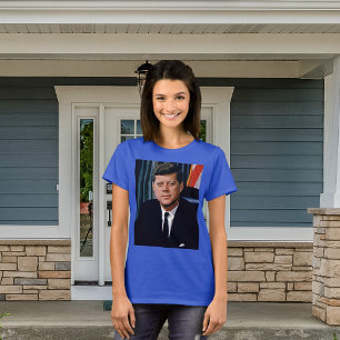 Präsident John F Kennedy Womens T-Shirt