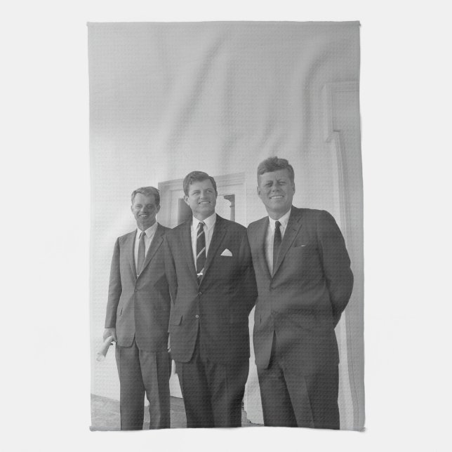 Präsident John Kennedy & Brothers American Camelot Geschirrtuch (Vertikal)