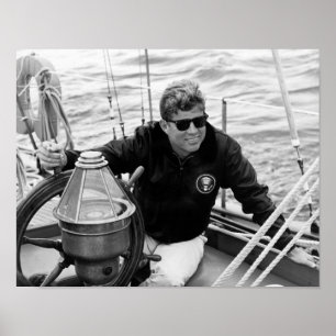 Präsident John Kennedy Sailing Poster