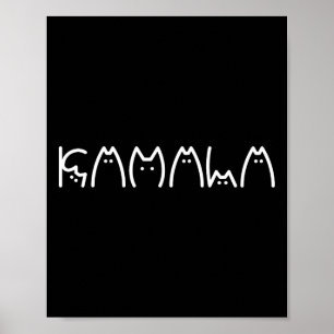 Präsident Kamala 2024 Kamala Cat Letter Schriftart Poster