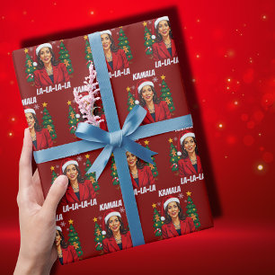 Präsident Kamala Harris Weihnachten Geschenkpapier