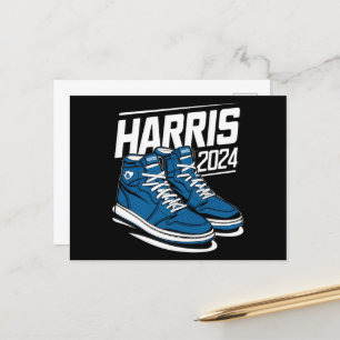 Präsident Kamala Wahlbeobachter: Harris 24 Wahlsie Postkarte