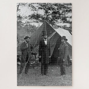 Präsident Lincoln im Zivilen Krieg von Antietam Ma