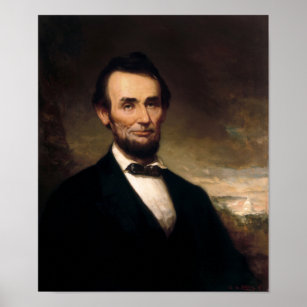 Präsident Lincoln Portrait - George Henry Story Poster