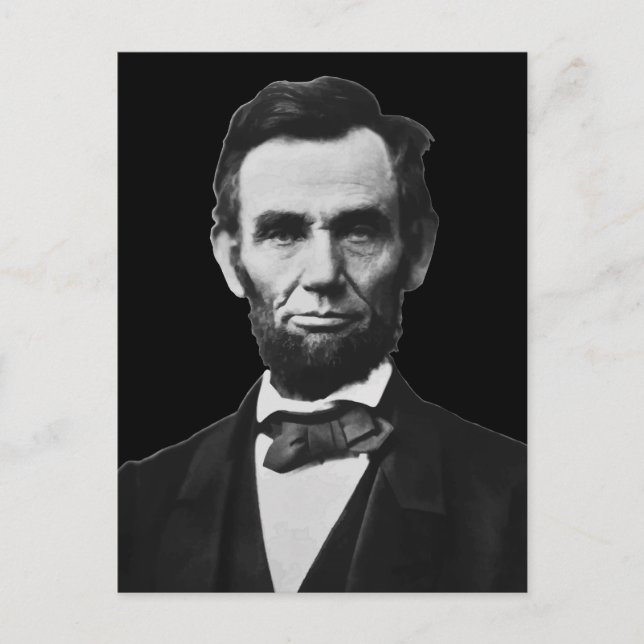 Präsident Lincoln Postkarte (Vorderseite)