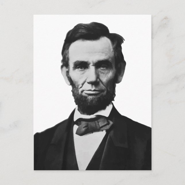 Präsident Lincoln Postkarte (Vorderseite)