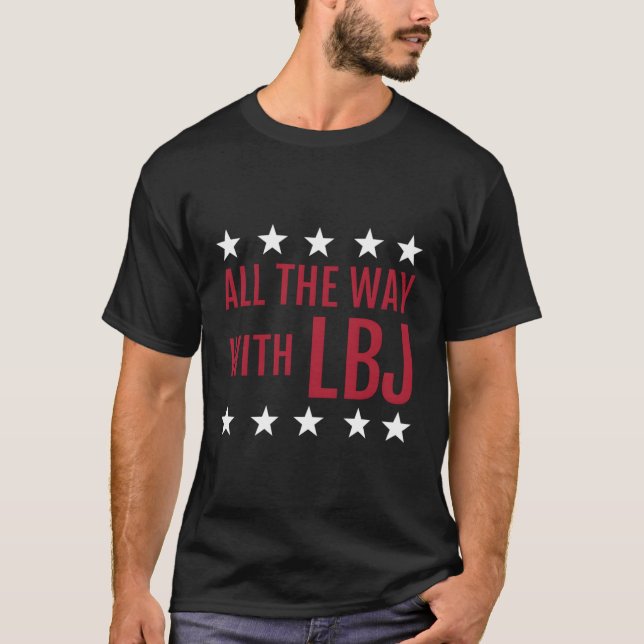 Präsident Lyndon Baines Johnson-Demokratische Kamp T-Shirt (Vorderseite)