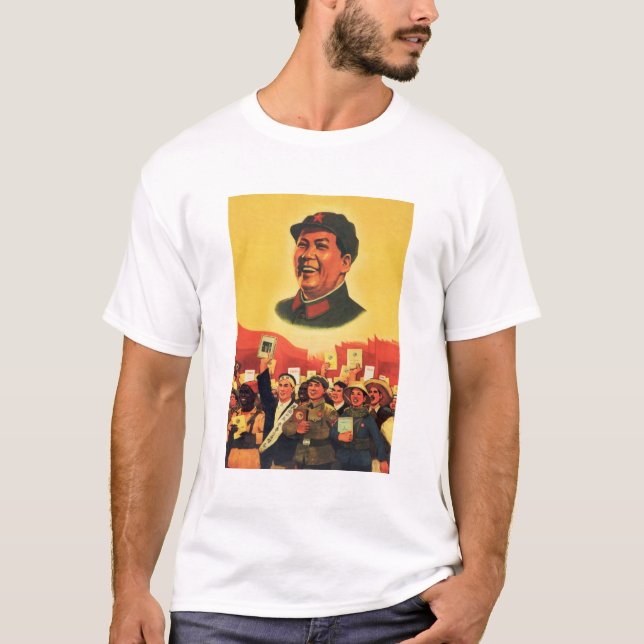 Präsident Mao ist die rote Sonne in meinem Herzen  T-Shirt (Vorderseite)