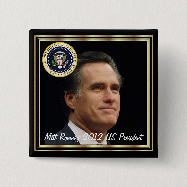 PRÄSIDENT MITT ROMNEY-2012 US BUTTON (Vorderseite)