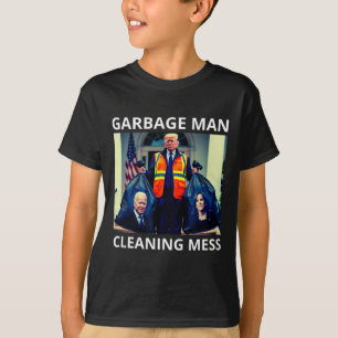 Präsident Müllmann reinigt Dreck T-Shirt Trump nim
