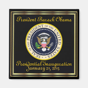 PRÄSIDENT OBAMA am 21. Januar 2013 Einweihung Magnet