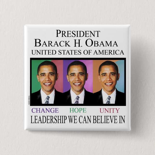 PRÄSIDENT OBAMA BUTTON (Vorderseite)