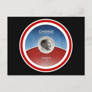 Präsident Obama CHANGE Postkarte