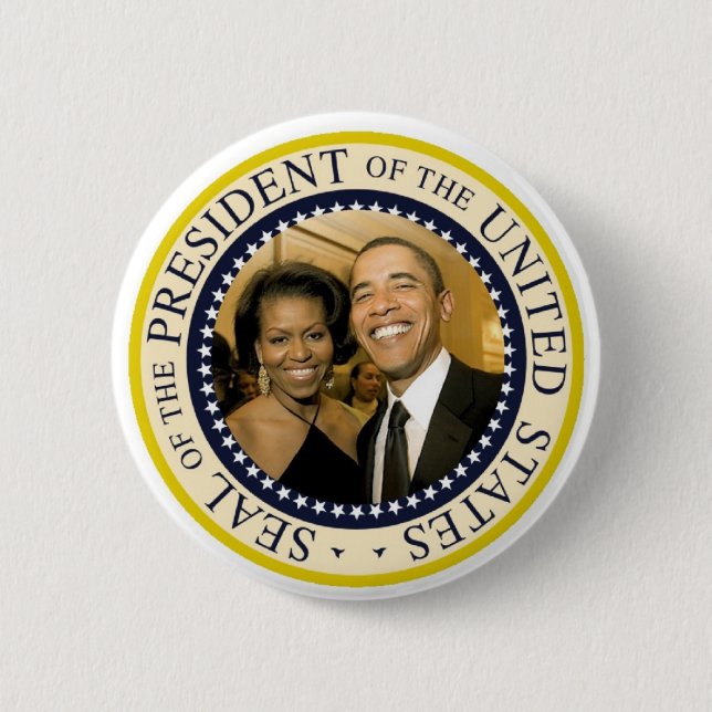 Präsident Obama Commemorative Button (Vorderseite)