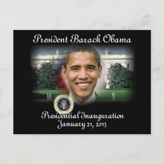 PRÄSIDENT OBAMA Einweihung 2013 Postkarte