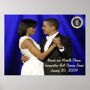Präsident Obama Einweihung des Ball Eröffnungstanz Poster