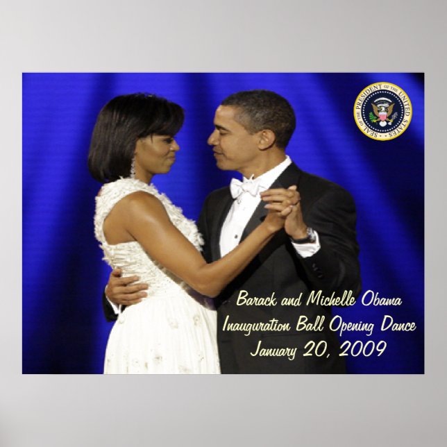Präsident Obama Einweihung des Ball Eröffnungstanz Poster (Vorne)