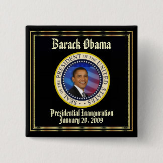 PRÄSIDENT OBAMA Einweihung Gedenk Button