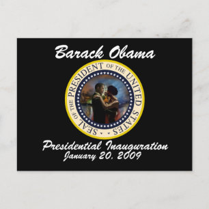 Präsident Obama Einweihung Postkarte