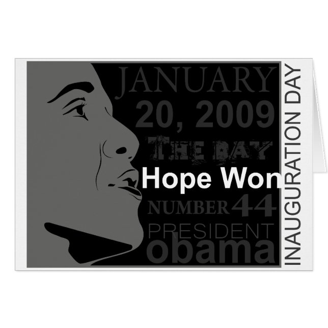 Präsident Obama - Einweihungstag (Vorderseite (Horizontal))