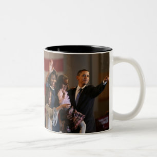 Präsident Obama First Family Keepsake Zweifarbige Tasse