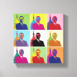 Präsident Obama Funky Moderner Pop Art 8x8 Leinwanddruck<br><div class="desc">8 x 8 Leinwand drucken. Fügen Sie für die 37 x 37 Größe 192863077514200156 in der Suche hinzu. Pop Art Version von Obamas ersten Amtszeit Präsidentenportrait (2009). In einer im Februar 2009 von Harris Interactive für France 24 und die International Herald Tribune in der Western Europe und den USA durchgeführten...</div>