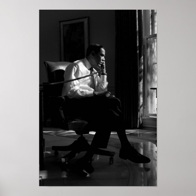 Präsident Obama im Oval Office - 2009 Poster (Vorne)