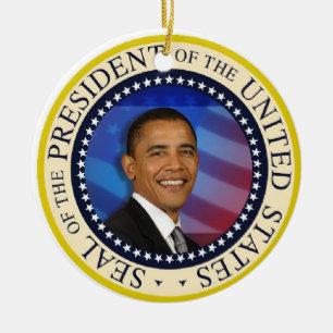 Präsident Obama Keramikornament