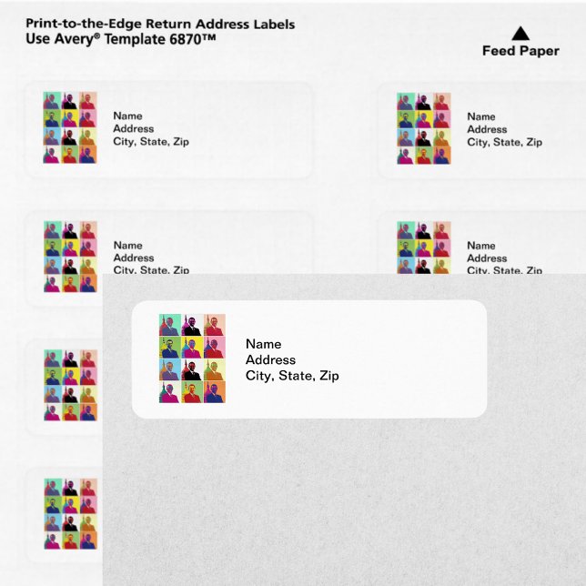 Präsident Obama Pop Art (President Obama Pop Art Label)